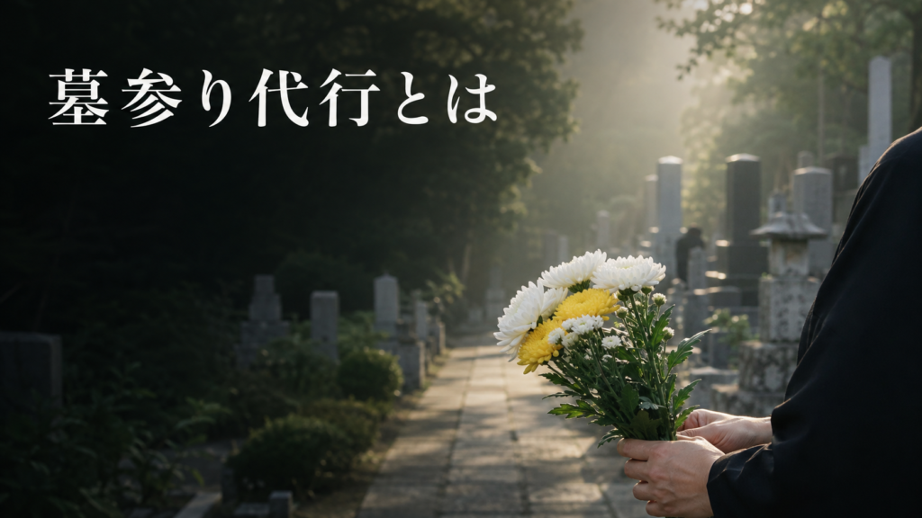 墓参り代行とはを解説するコラムのアイキャッチ画像